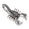 Cool Punk Stainless Steel Jewelry Pendant Scorpion Pendant Personality Silver Jewelry Jewelry Necklace